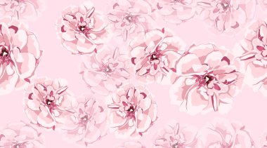 Suluboya güller, çiçek Seamless modeli.