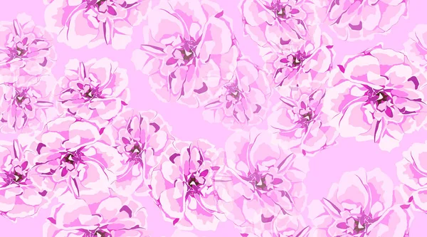 Patrón de flores sin costura, Rosas . — Vector de stock