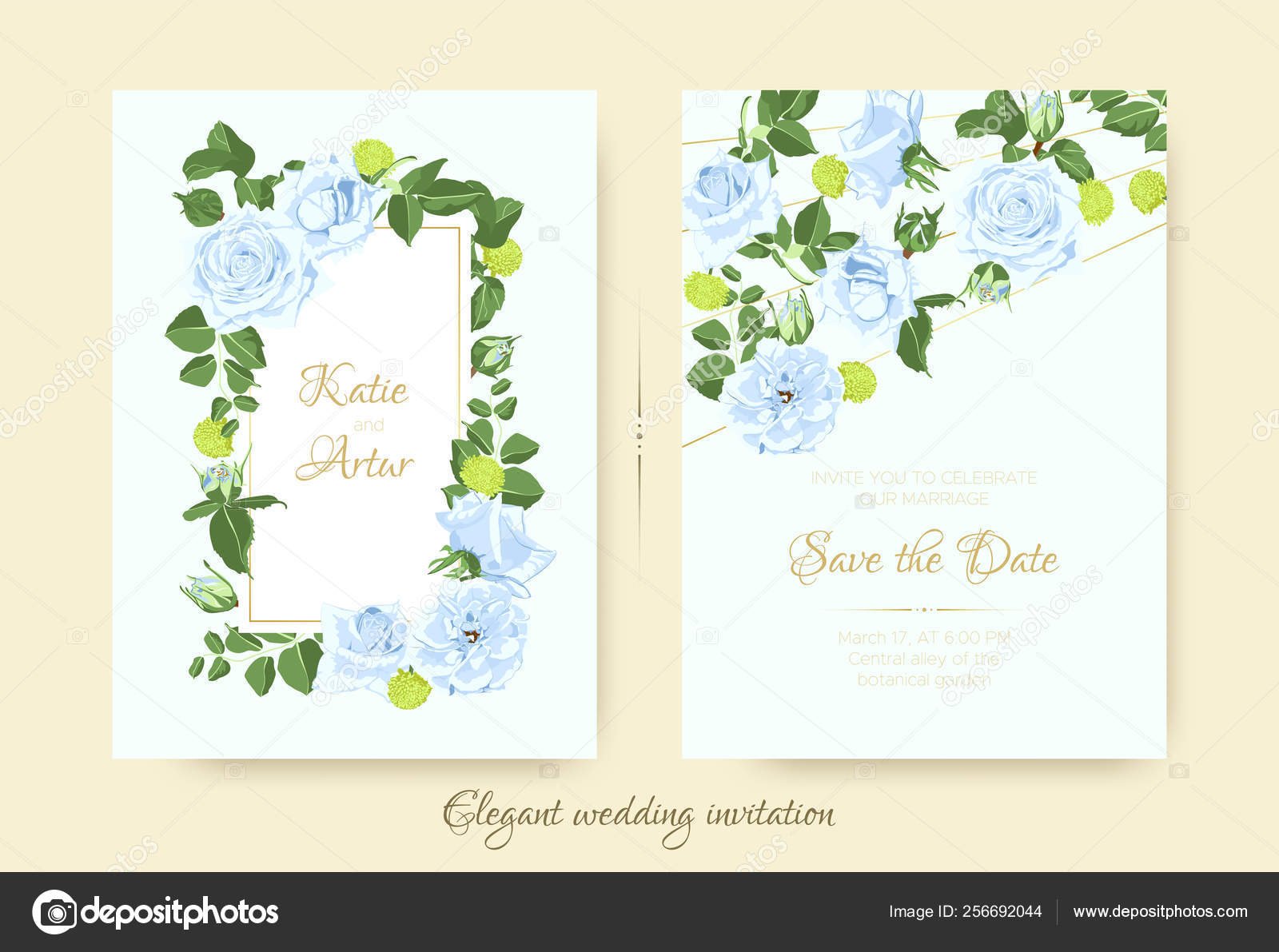 Vintage Flowers for Wedding Invitation. Stock Vector Image by ©ingara