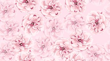 Suluboya güller, çiçek Seamless modeli.