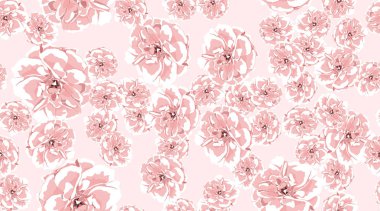 Suluboya güller, çiçek Seamless modeli.