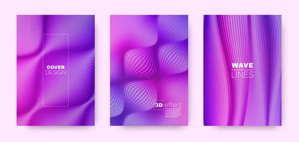 Funda de flujo violeta. Neon Minimal Shapes. Negocio — Archivo Imágenes Vectoriales