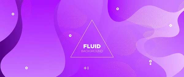 Fundo de fluido 3d. Brochura de Gradiente Leve . —  Vetores de Stock