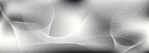 Інформаційні технології. білих цифрових частинок . — стоковий вектор