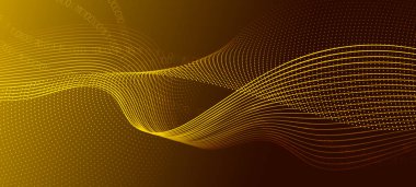 Matrix Büyük Veri. Altın Bilim Duvar Kağıdı. ışık 