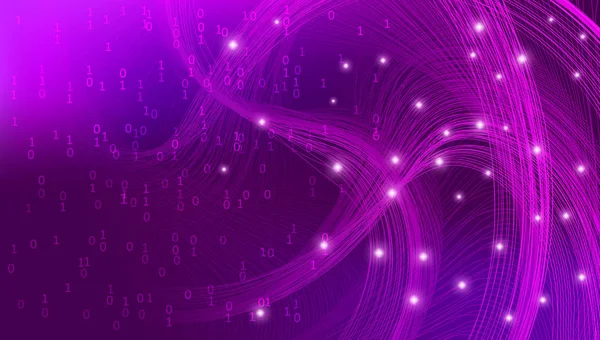 Visualisation violette des Big Data. Analyse des activités . — Image vectorielle