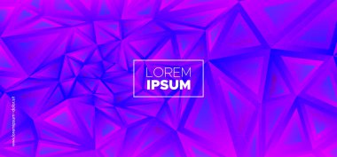 Yaratıcı Polygon Duvar Kağıdı. Trendy Üçgenler 