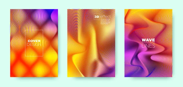 Holographisch lebendiges Banner. minimale 3D-Auflösung — Stockvektor