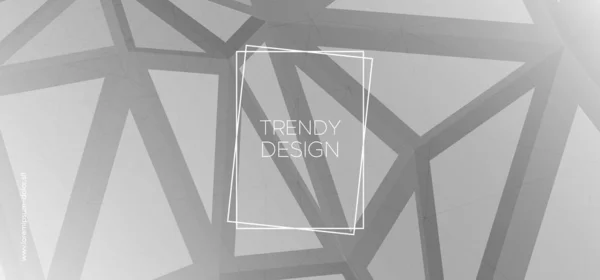 Trendy Triangles Wallpaper. Modern Polygon — Stock Vector