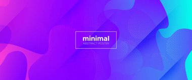 Çok Renkli Özet Afiş. Geometrik Arka Plan. 