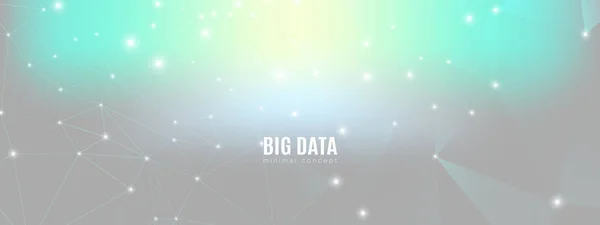 Technologiekonzept. Illustration kosmischer Big Data. — Stockvektor