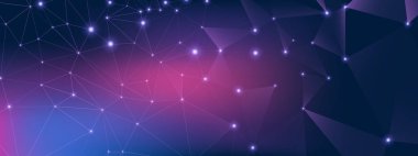 Mavi Teknoloji İllüstrasyon. Veri Yazılımı. 