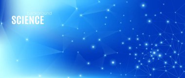 Büyük Veri Ağı. Teknoloji Vektörü. Mavi 