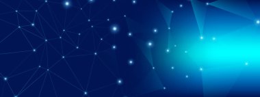 Teknoloji Gelecek. Büyük Veri Merkezi. Mavi 