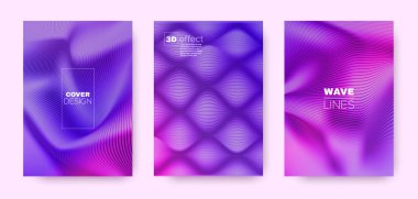 Çok Renkli Akış Kapağı. Pembe Modern Konsept. 