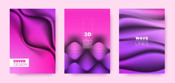 Multicolor flow cover. Paarse Headline concept. — Stockvector