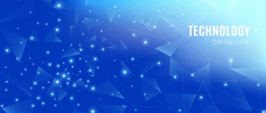 Büyük Veri Kavramı. Teknoloji Vektörü. Mavi 