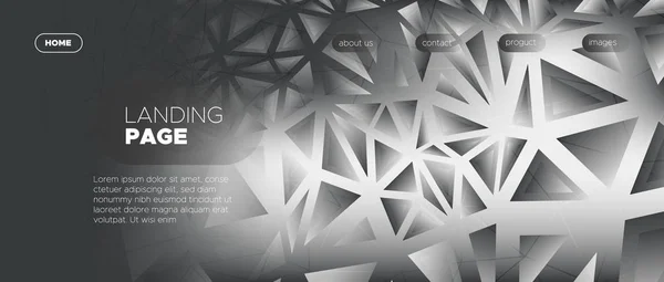 Dynamisk Minimal Affisch. Vektor Polygonal Banner. — Stock vektor