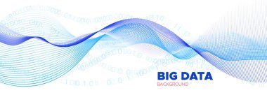 Matris kodları. Beyaz İkili Arkaplan. Mavi 