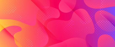 Gökkuşağı 3d Sıvı Şekiller. Fütüristik Gradyan. 