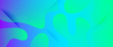 Mavi Soyut Özgeçmiş. Sıvı Şekiller. 3d 