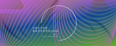 Akış Geometrik Soyut. Vektör Dinamik Çizgisi 