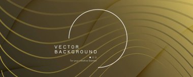 Soyut Vektör Eğrisi. Sarı Dinamik Hareket. 