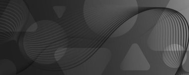 Gri Dijital Arkaplan. 3D Flyer akışı. Geçerli 