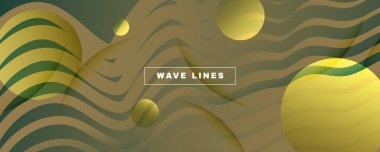 Yeşil İniş Sayfa Tasarımı. 3d Sıvı Çizgisi DokusuName. 