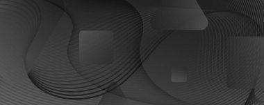 Gri Dijital Arkaplan. Sıvı 3D Tasarım. Dalga 