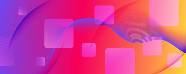 Renkli Sıvı Şekli. 3D elementleri akış. Vektör 