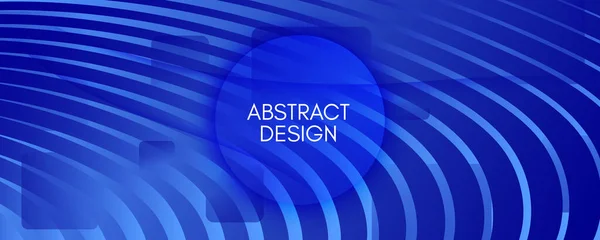 Blue Futuristic Abstract. Wirtschaftsflyer. 3d — Stockvektor