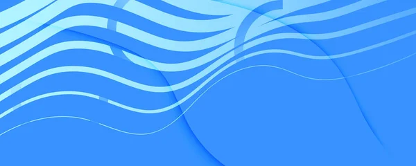 Blue Gradient Background. Lignes de flux abstraites — Image vectorielle