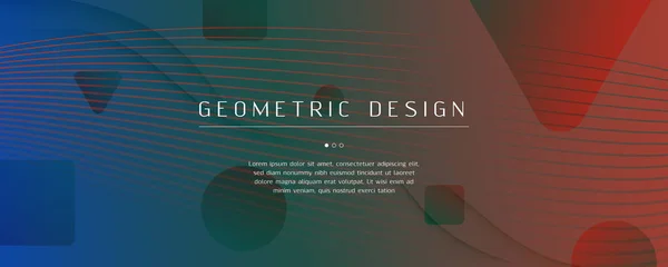 Fluxo geométrico abstrato. Linhas de gradiente de onda —  Vetores de Stock