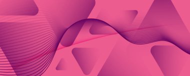 Renkli Akış Dalgası. Pembe Dinamik İniş Sayfası. 3d 