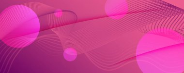 Renkli Akış Dalgası. Pembe Gradyan İniş Sayfası. 3d 