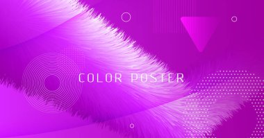 Üç boyutlu hareket. Akış Kapağı. Pembe Gradyan Deseni. 