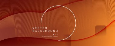 Dalga Akıcı Akış. Turuncu Dinamik Duvar Kağıdı. 3d 