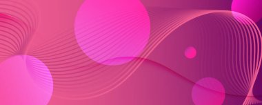 Renkli Akış Dalgası. Pembe Gradyan Duvar Kağıdı. 3d 