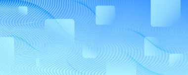 Mavi Gradyan Arkaplan. 3d Akış Şekilleri Posteri. 