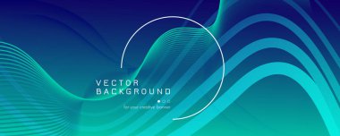 Karanlık Dinamik Dalga. Akış Soyut Konsepti. Eğri 