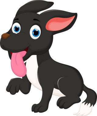 vektör çizim sevimli köpek çizgi film