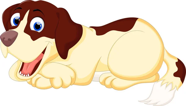 Vector Illustratie Schattige Hond Cartoon Slapen — Stockfoto