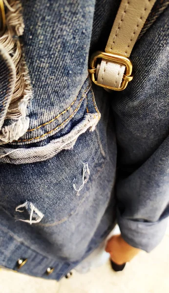 Style Denim Dans Les Images Macro — Photo