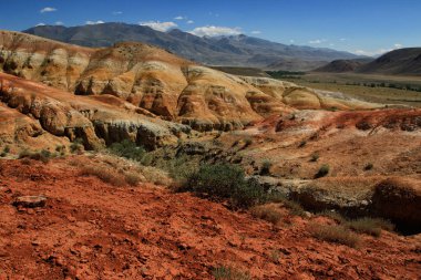 Altay. Güney Chui dağına aralığı. Kızıl-çene Nehri