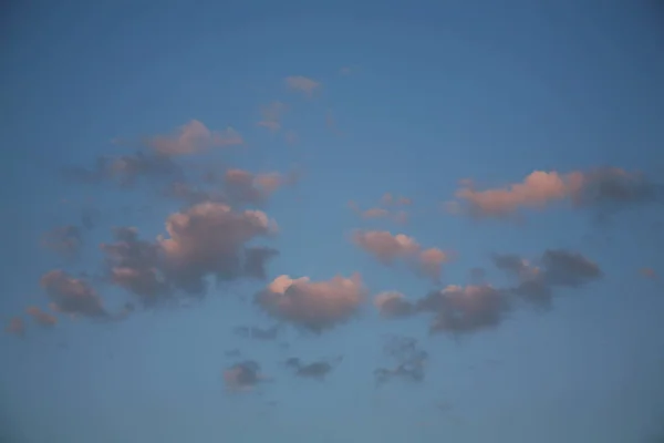 Rzadkość Niebo Takie Różowe Chmury Schludny Dzieje Się Tak Tylko — Zdjęcie stockowe
