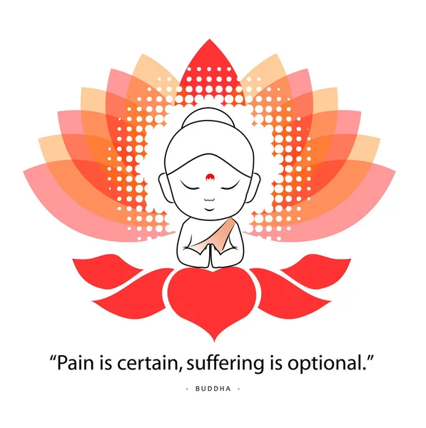 Motivasyonel teklif ile küçük Buda.