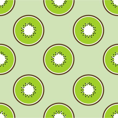 Kivi meyve dilimleri zemin üzerine yeşil