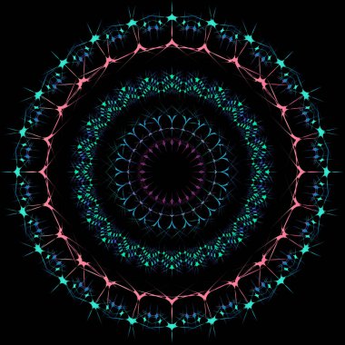 Dekoratif kabile Mandala resmi