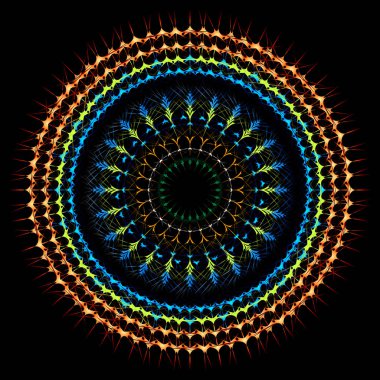 Dekoratif kabile Mandala resmi